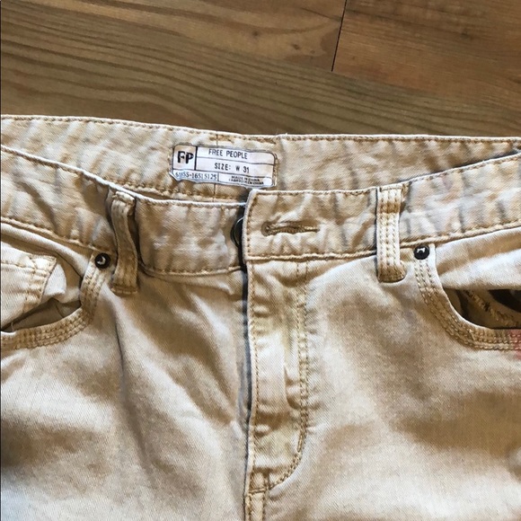 Free People lipstick stained stretch skinny jeans - Picture 8 of 8